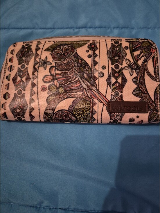 Sakroots Handbags - Sakroots Wallet Owl Design Boho Multicolored Clutch Zip Around